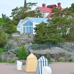 Strandhäuser an Finnlands Küste