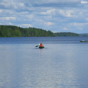 Kanu auf finnischem See